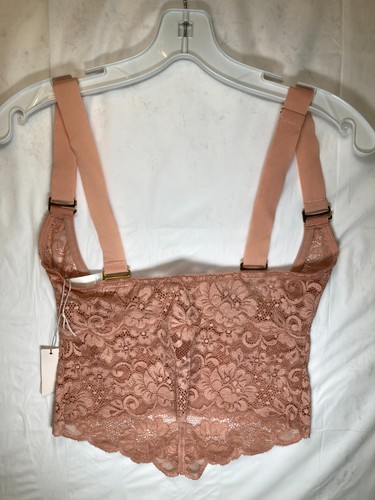 Free People We Are HAH Bust A Move Bustier  - Copper Rose - Small - Picture 3 of 10