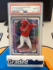 2024 Bowman Felix Morrobel Chrome Mega Box Mojo Refractor 1st #BCP-121 PSA 10
