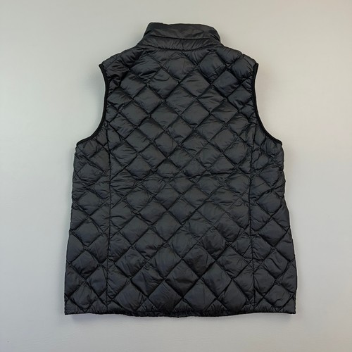 Uniqlo Weste Damen Groß Schwarz Durchgehender Reißverschluss Leicht Packbar Daunen Gesteppt Puffer - Bild 6 von 10