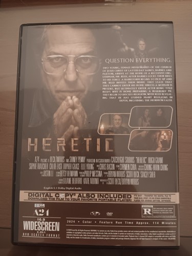 Heretic DVD Hugh Grant Sophie Thatcher Chloe East Topher Grace 2024 - 第 2/2 張圖片