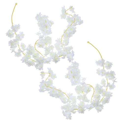Guirnalda de cerezos artificial 2 piezas: guirnalda de flores colgantes enredaderas de cerezo - Imagen 4 de 20