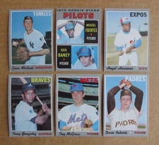 1970 TOPPS BASEBALL CARD SINGLES #1-280 COMPLETE YOUR SET U-PICK UPDATED 11/25