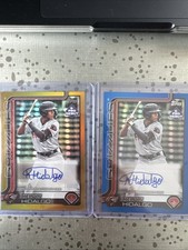 2025 Topps Pro Debut Kelvin Hidalgo Gold /50 & Blue /150 Auto Lot Prospect