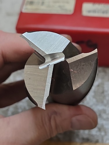 Cleveland Finishing End Mill HSS RH 2" x 1-1/4" x 4" x 6-1/2" 3FL C39752 - Picture 4 of 8