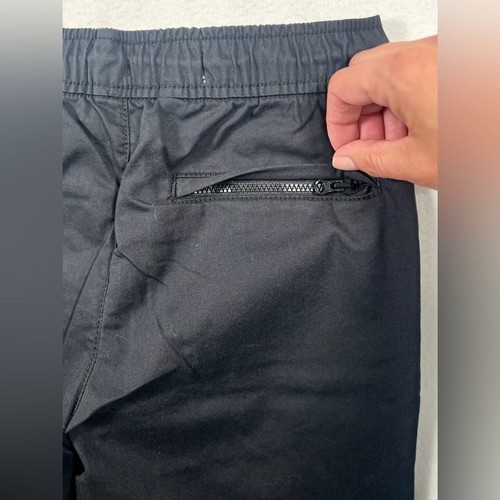 NWT OLD NAVY Boys' Black Tech Taper Quick Dry Cotton Blend Joggers Size 8 (M) - Picture 7 of 8