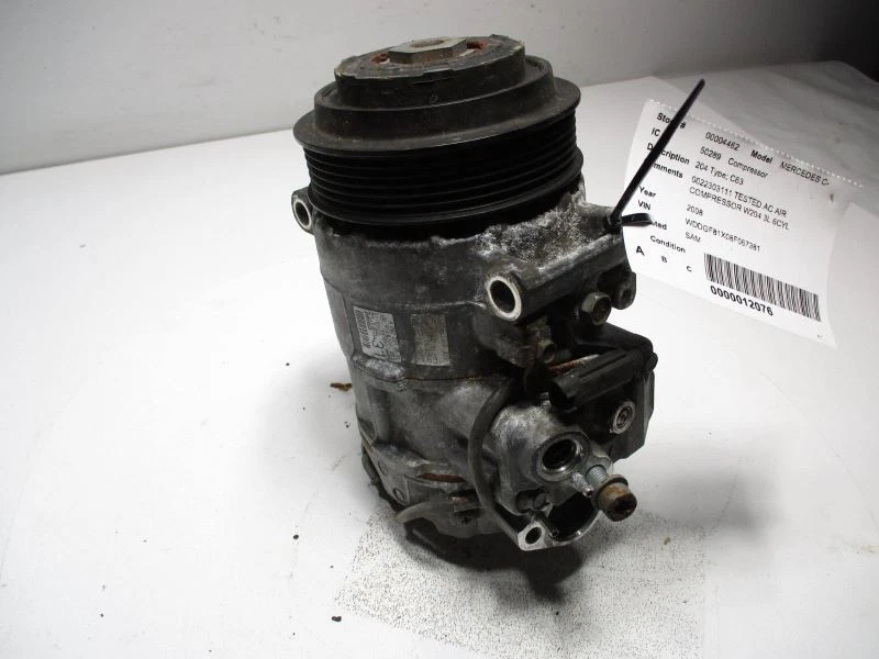 COMPRESOR DE AIRE ACONDICIONADO COMPATIBLE 08-15 MERCEDES BENZ CLASE C 32705 Foto 4 de 4