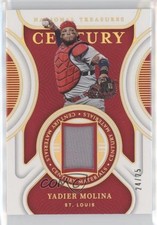 2022 Panini National Treasures Century Materials Holo Gold /25 Yadier Molina