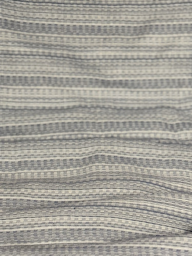 Copripiumino Crate & Barrel King blu bianco righe cotone - Foto 2 di 6