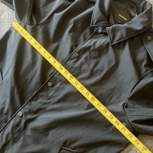 MACKAGE Montreal black Parka Size 42 L-XL Leather Trim New W/ Broken Button - Picture 4 of 16