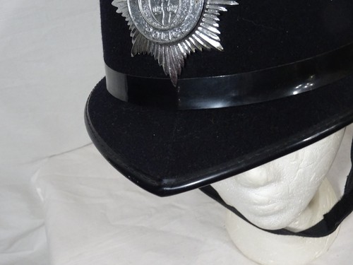 Vintage UK Bobby Custodial Helmet Thames Valley Police Adult OSFM - Bild 3 von 24