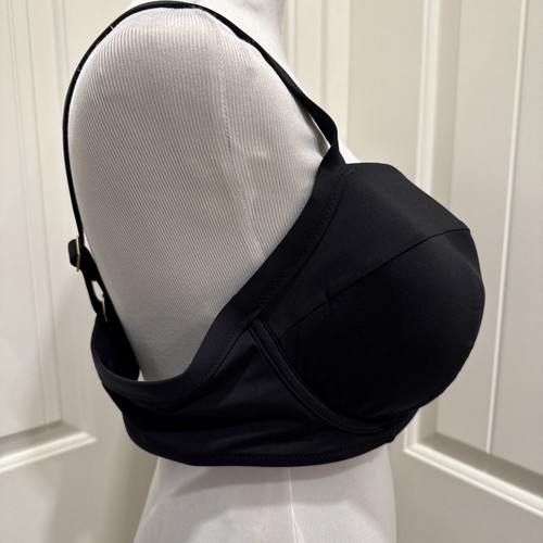 Lands End Black Swimsuit Top Only SZ 40DD Detail Cup Underwire - Picture 6 of 14