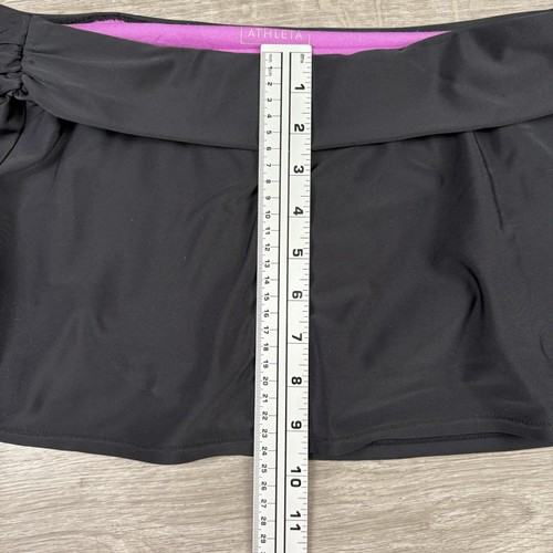 Athleta Band Swim Skirt Womens Size Medium Black Lined Swim Bottoms - Picture 10 of 11