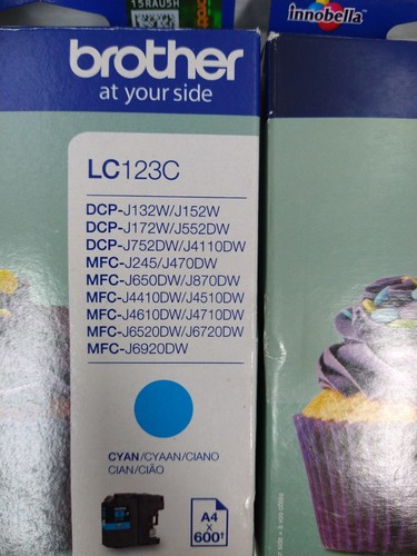 Joblot of 2 Brother Ink Cartridges - LC123C Cyan, LC123M Magenta - 第 7/15 張圖片