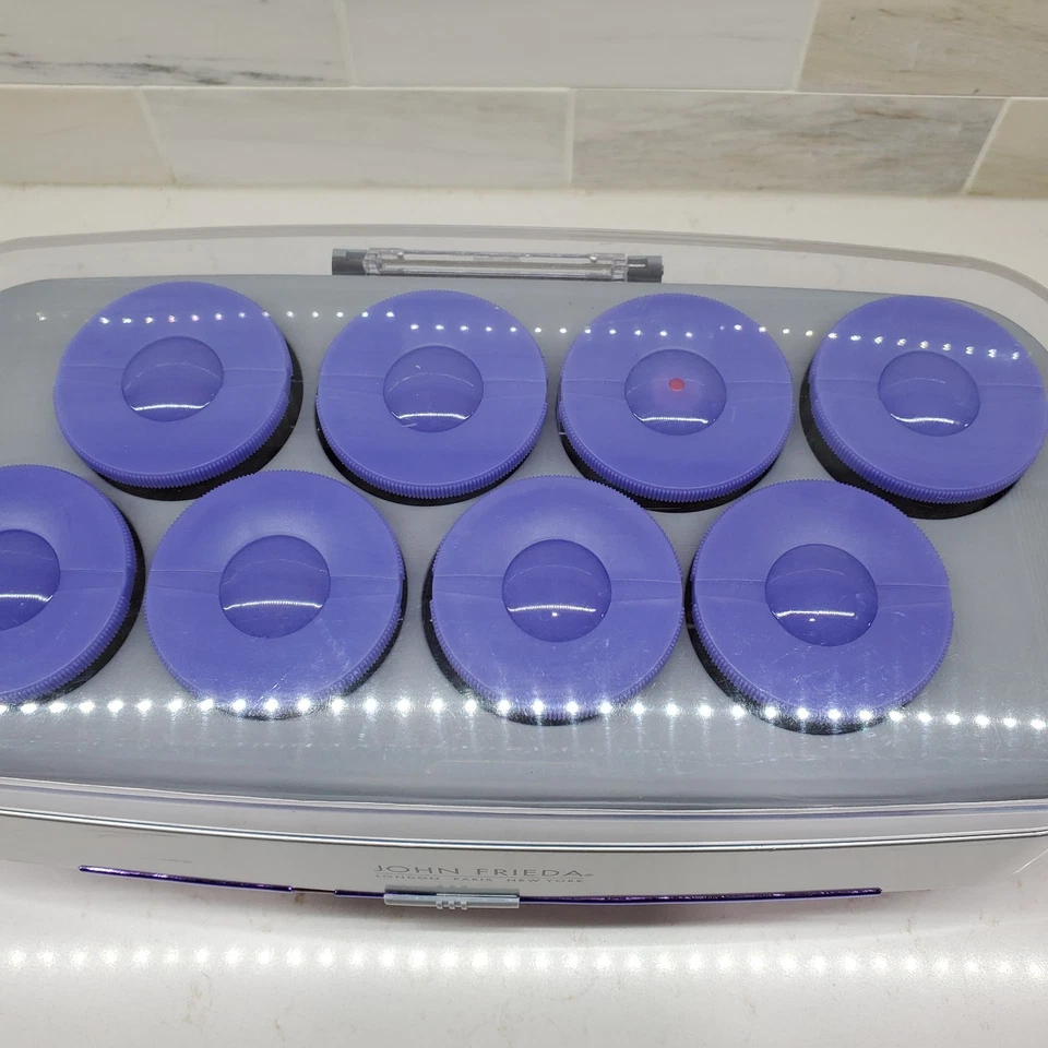 John Frieda Body & Shine Smooth Waves Jumbo Hot Curler Set 2" Rodillos y 8 Clips Foto 3 de 4