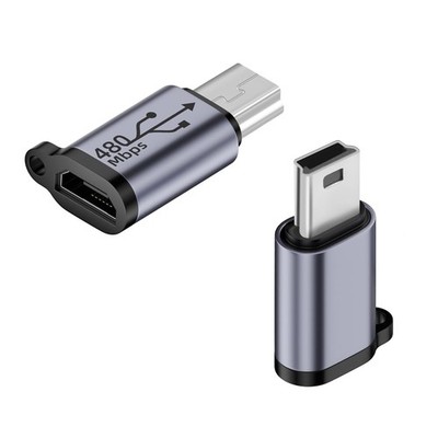 Mini USB Male to Micro USB Female Adapter Mini USB Plug to Micro USB2.0 Jack ...