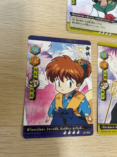 Inuyasha Card Game 5 set cards Japanese Manga BANDAI KAGOME MIROKU SANGO SHIPPOU - Picture 4 of 14