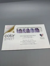 Color Street Nail Polish Strips Ultraviolet Agate Purple Retired FREE SHIP