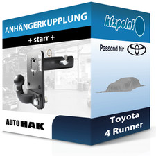 AUTO HAK Anhängekupplung starr passend für Toyota 4 Runner 08.2002-12.2009 PKW