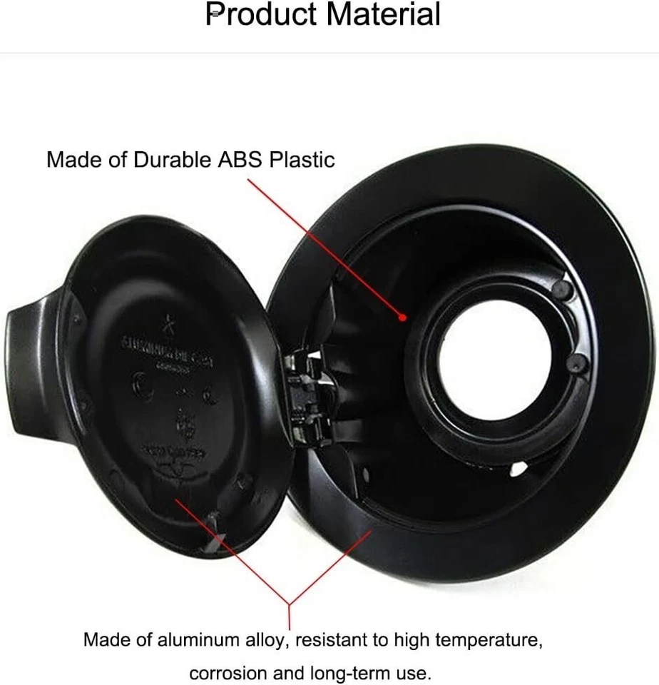 For Dodge Challenger 2008-2019 Black Vapor Edition Fuel Gas Filler Door Cap Foto 2 de 4