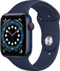 Apple Watch Series 6 (GPS + Cellular) 44mm aluminium niebieski z paskiem sportowym