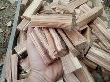 Hickory Wood Chunks 7-12 Lbs Grilling, Barbecue, Smoking, Split Firewood 3"-5" 