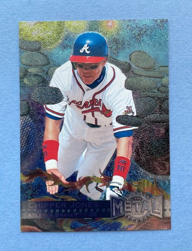 1996 Fleer Metal Universe Baseball Chipper Jones #129 HOF Atlanta Braves