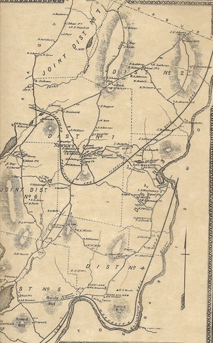Jewett City Newent Lisbon Quinebaug River CT 1868 Map  Homeowners Names Shown - Picture 2 of 2