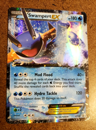 TCG POKEMON SWAMPERT EX XY55 XY PROMOS (PR) Reverse Holo! Card #XY55 NP! NM-MT! - Picture 4 of 15