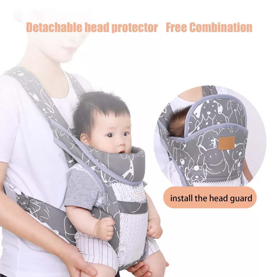 4 in 1 Ergonomische Babytrage Kindertrage Bauchtrage Rückentrage Baby Carrier DE
