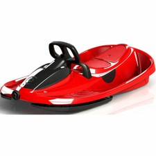 Plastkon Stratos Lenkbob Lenkschlitten Bob Schlitten Kinder ab 3 Jahre Rot