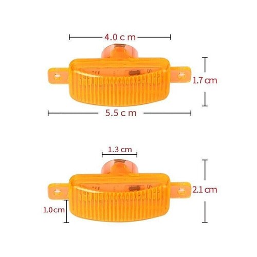 3x Raptor Style Amber Lens Amber LED Front Grille Running Lights For Ford F150 - 第 4/12 張圖片