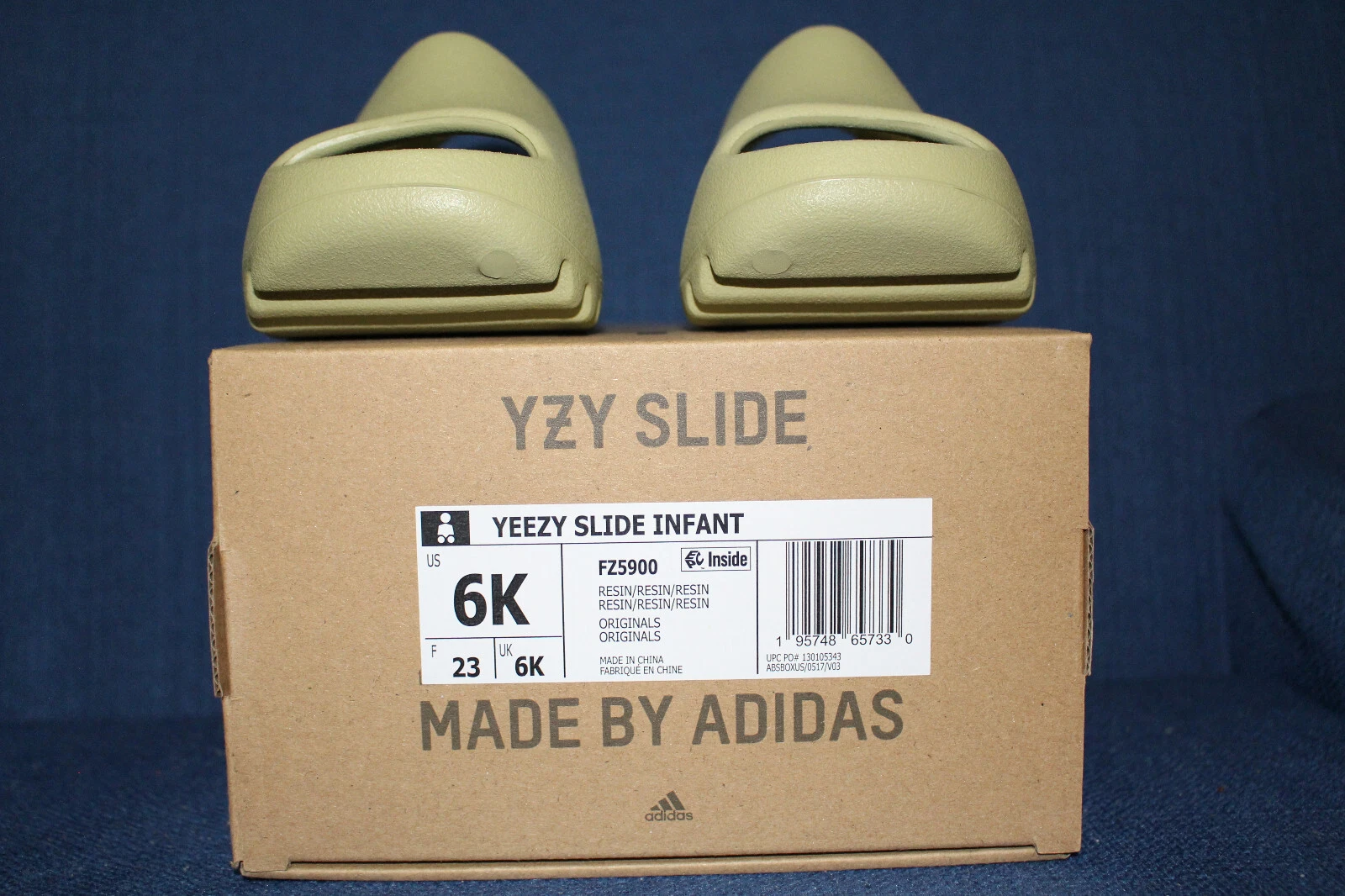 ADIDAS taglia 6K yeezy slide fz5900 resina