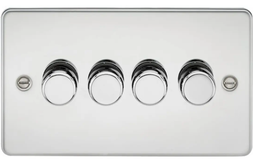 LIGHT SWITCHES & SOCKETS FLATPLATE SCREWHEAD POLISHED CHROME KNIGHTSBRIDGE RANGE - Picture 9 of 15