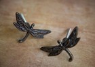 Antique Bronze Iron Dragonfly Cabinet Knob Metal Animal Drawer Pull Door Handle
