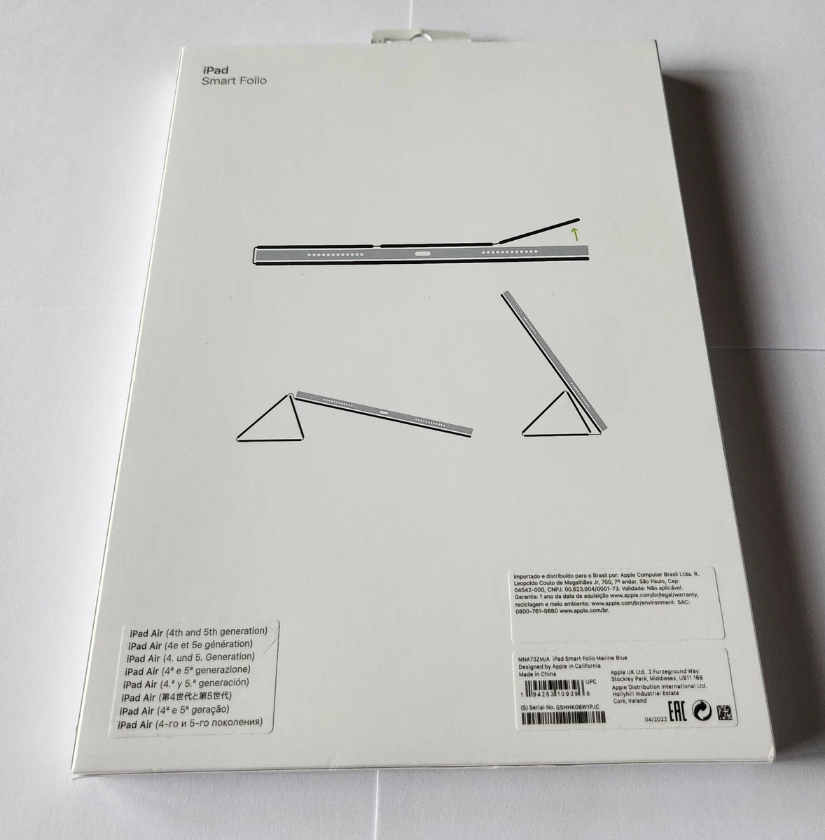 NEUF OEM BLEU MARINE Apple Smart Folio pour iPad Air 10,9