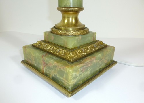 Lampe De Table Wien En Onyx Et Bronze Environ 1900 - Bild 6 von 10