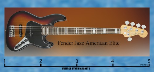 Imán de refrigerador para bajo Fender Jazz ¡muchos colores y modelos! - Imagen 8 de 11
