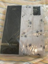 DREAMS 'N' DRAPES single fitted valance sheet blue floral BNWT 36" x 75"