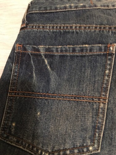 VINTAGE LEVI’S AUTHENTIC SIGNATURE DISTRESSED SALTY STRAIGHT 36x30 Very Cool - Bild 10 von 12