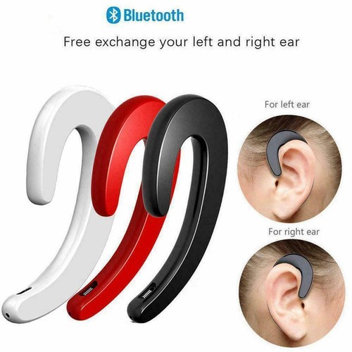 Ear Bluetooth Headphones Stereo Wireless Headset+Mic T4L5 - Zdjęcie 2 z 15
