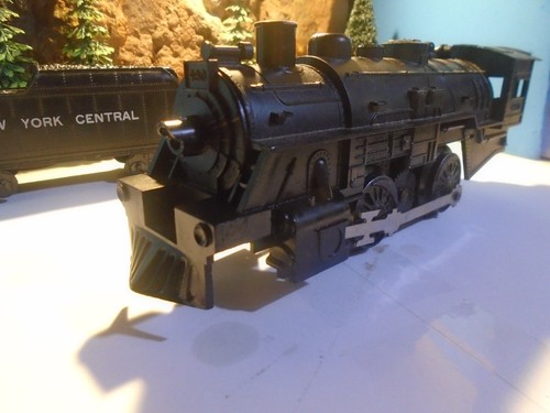 MARX VINTAGE  0-4-0  STEAM LOCOMOTIVE, WITH NYC TENDER , LAYOUT TESTED   5-172-5 - Picture 14 of 23