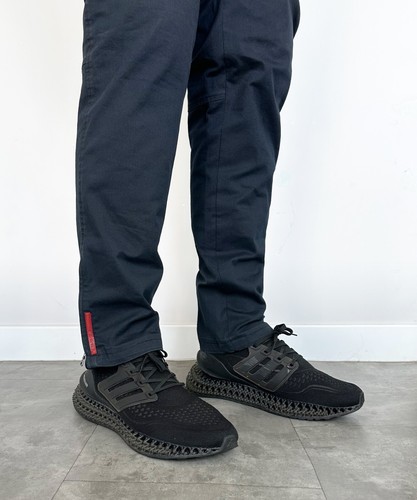 Herren PRADA Hose Trousers dunkelblau Baumwolle rotes Etikett Logo Reißverschlusstaschen Größe 52 - Bild 4 von 8