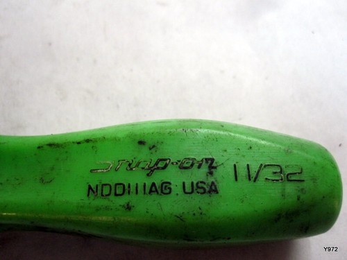 Snap On Tools NDD111AG Nutdriver 11/32" Nut Driver Vintage green - Picture 2 of 6