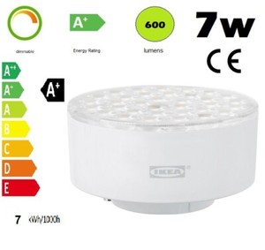 IKEA LEDARE gx53 LED Birne 7w, 600 LM, dimmbar, verstellbare IKEA LEDARE 103.650.99 LED Dimmable Light Bulb GX53 600