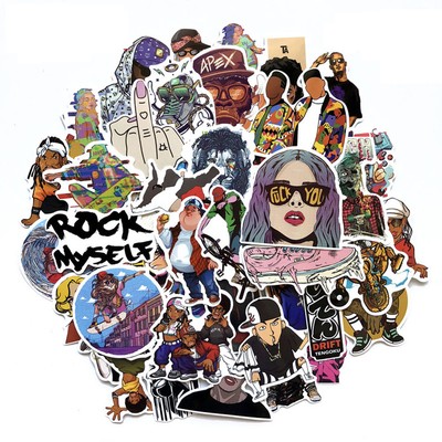 48 pcs Rick and Morty Stickers Mixed Stickerbomb Cartoon Decal Phone Skateboard