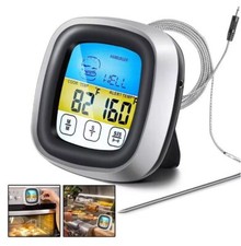 BBQ Digital Touchscreen LCD Thermometer Fleischgrill Kochen Lebensmittel Sonde