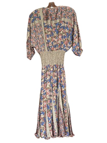 Vintage Diane Freis Georgette Dress with Sash Blouson Bodice - Picture 21 of 21