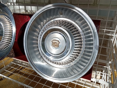 1963-1964 Cadillac DeVille Fleetwood 15" Hubcaps Set Of (4) Wheel Covers Antique - Picture 10 of 24