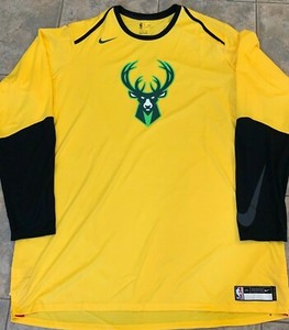 milwaukee bucks yellow jersey