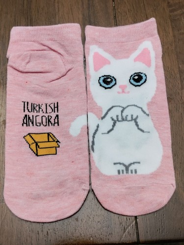 Girls 5 Pack Cat Novelty Sock Lot - Picture 2 of 17